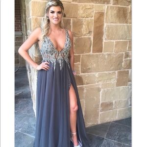Gray Jovani Prom Dress